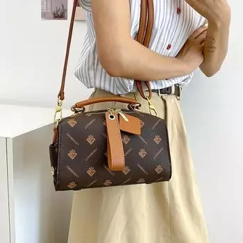 Женская сумка-тоут через плечо, высококачественная дизайнерская популярная сумка через плечо из искусственной кожи