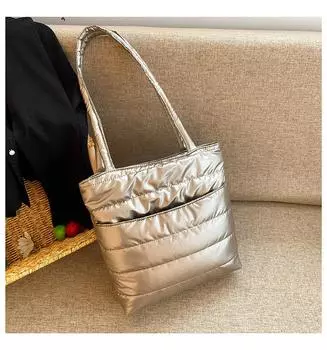 Женская сумка-тоут Дизайнерская сумка для хлеба через плечо Зарубежный стиль Сумка-мессенджер Модная сумочка золотой