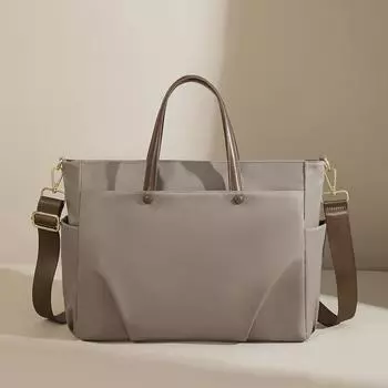 Женская сумка-тоут для ноутбука большой вместимости — ручная, наплечная, в стиле почтальона для бизнеса и поездок на работу