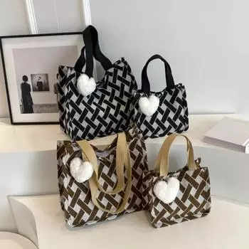 Женская сумка-тоут для поездок на работу, женская модная холщовая сумка для мам, универсальная ретро-сумка для поездок на работу на одно плечо