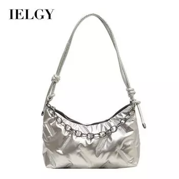 Женская сумка-тоут IELGY для поездок на работу, универсальная сумка через плечо и подмышку, вместительная сумка-мессенджер чёрный