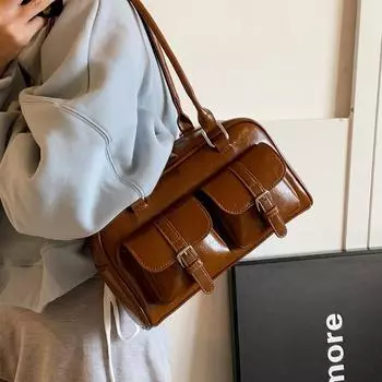 Женская сумка-тоут из искусственной кожи, большая вместительная сумка-тоут, деловые сумки, кошелек, большая сумка-тоут, сумка через плечо для женщин, сумки-мессенджеры с верхней ручкой коричневый