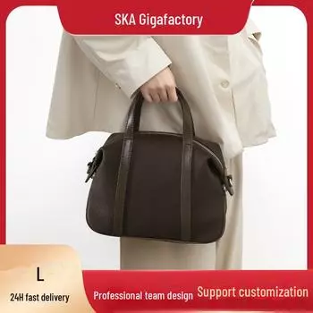 Женская сумка-тоут из натуральной кожи большой вместимости чёрный