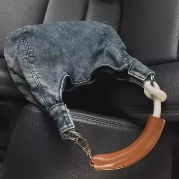 Женская сумка-тоут из высококачественного денима: Повседневная сумка через плечо весна/лето 2025 г. джинсовый синий