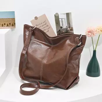 Женская сумка-тоут корейская японская новая простая сумка через плечо большой емкости женская сумка