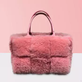 Женская сумка-тоут Lady Female Plush для осенней работы на День святого Валентина Подарок для нее