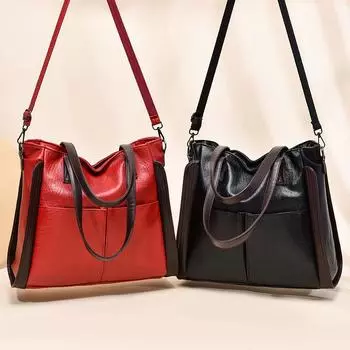 Женская сумка-тоут, модная, новая, женская, большая вместительная сумка через плечо, трендовая, легкая, роскошная, с текстурой из искусственной кожи, сумка через плечо для женщин