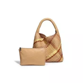 Женская сумка-тоут на одно плечо, универсальная сумка для поездок на работу подмышкой, вместительная ручная сумка, контрастного цвета, модная сумка для матери и ребенка