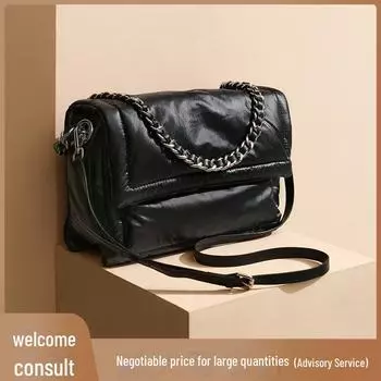 Женская сумка-тоут Niche Down Jacket Tote большой вместимости - мягкая сумка для тостов с высококачественной цепочкой null коричневый