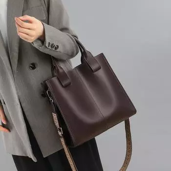 Женская сумка-тоут, новый стиль, новая китайская сумка через плечо, большая вместительная сумка-ведро, сумка через одно плечо, кожаная сумка
