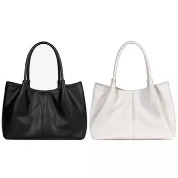 Женская сумка-тоут, роскошная дизайнерская сумка из искусственной кожи, вязаная сумка для офиса, путешествий, сумка для покупок чёрный