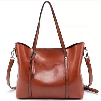 Женская сумка-тоут с крайней плотью, одно плечо, сумка через плечо, трендовая большая вместительная сумка чёрный