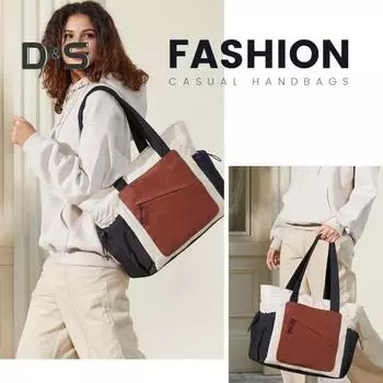 Женская сумка-тоут с подстаканником, цветная сумка-клатч, сумка-пуховик, стеганая сумка через плечо с карманами на молнии для путешествий, работы, улицы чёрный