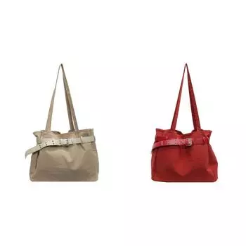 Женская сумка-тоут с внутренними карманами, нейлоновая магнитная застежка, сумка через плечо (хаки)