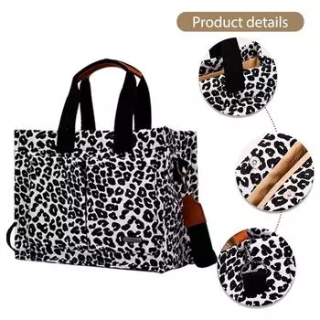 Женская сумка-тоут, стильная сумка через плечо, большая вместимость, повседневная сумка-портфель с регулируемым ремешком, простая сумка-мессенджер для путешествий на открытом воздухе