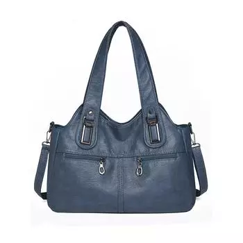 Женская сумка-тоут Женская модная сумка-тоут Трендовая сумка через плечо под мышкой чёрный