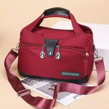 Женская сумка, трендовая модная простая повседневная универсальная оксфордская ручная сумка через плечо, женская сумка через плечо 29x12x19cm красный