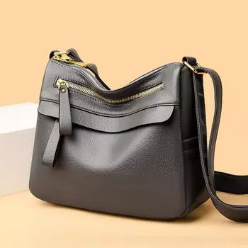 Женская сумка Urban simple year mother bag из мягкой искусственной кожи, модная сумка через плечо чёрный