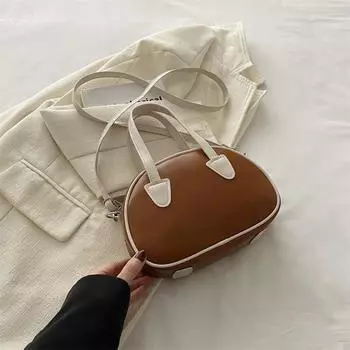 Женская сумка Весна Универсальная сумка через плечо Модная маленькая квадратная сумка для женщин коричневый