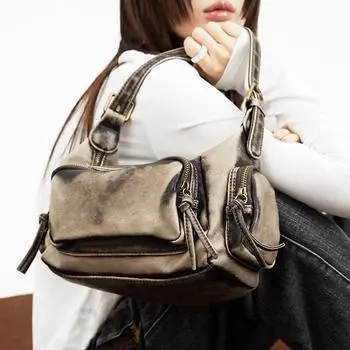 Женская сумка в британском стиле, роскошная дизайнерская сумка через плечо из мягкой кожи в стиле ретро, модная городская сумка-кошелек через плечо