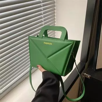 Женская сумка в иностранном стиле, однотонная, новинка 2024 года, весенняя, с бриллиантами, карамельного цвета, переносная сумка через плечо, простая, маленькая, квадратная сумка чёрный