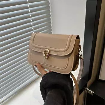 Женская сумка в стиле ретро иностранного стиля 2024 года, популярная новая модная сумка через плечо, универсальная сумка-мессенджер небольшого размера чёрный