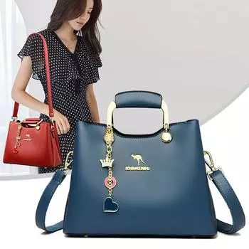 Женская сумка в стиле ретро, модная уличная мода, женская сумка через плечо в европейском и американском стиле, большая вместимость, сумка через плечо