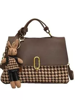 Женская сумка в стиле ретро с принтом «тысяча птиц», вместительная переносная сумка-мессенджер. чёрный