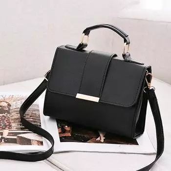 Женская сумка в стиле ретро, женские сумки через плечо, искусственная кожа, женская сумка через плечо с клапаном 20*7*14cm коричневый