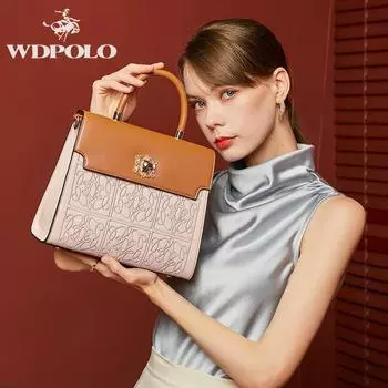 Женская сумка WDPOLO, новинка 2022 года, легкая, роскошная, атмосферная, большая вместительность, женская сумка с вышивкой в китайском стиле, женская сумка 8098