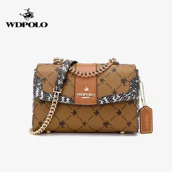 Женская сумка WDPOLO, новинка 2022 года, летняя модная универсальная сумка, сумка со старым цветком, элитная сумка, женская сумка-мессенджер, 2021-28