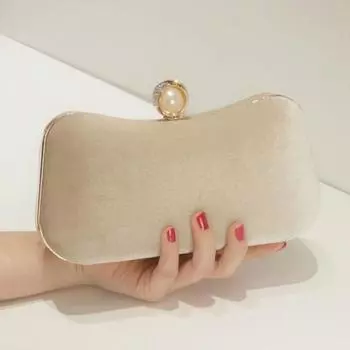 Женская сумка вечерние сумки-клатчи PU эстетичный кошелек-ведро модные твердые застежки позолоченные сумки