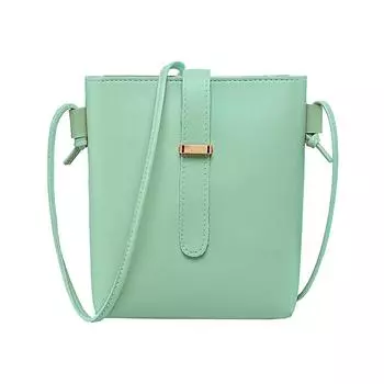 Женская сумка-ведро через плечо из искусственной кожи, модные маленькие сумки-тоуты, повседневные, простые, элегантные, с регулируемым ремешком, однотонная сумка-кошелек чёрный