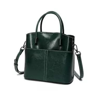 Женская сумка-ведро из натуральной кожи, повседневная женская сумка через плечо, высококачественная сумка для поездок на работу и дальние расстояния для девочек