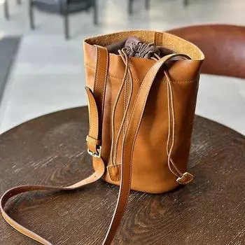 Женская сумка-ведро Johnature из натуральной кожи на шнурке, сумки через плечо из воловьей кожи в стиле ретро, сумки через плечо для отдыха