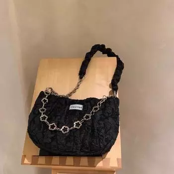 Женская сумка-ведро плиссированная цепь мода новая молния мягкие сумки через плечо сумки винтажные сумки Harajuku для девочек роскошные