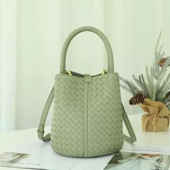 Женская сумка-ведро ручной работы из натуральной кожи - новый стиль высокой моды