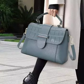 Женская сумка весна и лето новая мода женская сумка через плечо головной слой коровья кожа мягкая сумка для женщин
