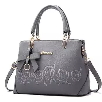 Женская сумка, винтажная сумка, повседневная сумка-тоут, модные женские сумки-мессенджеры, кошелек с ручкой и плечом, кошелек серый
