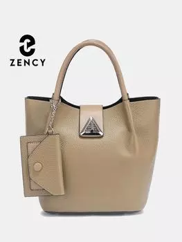 Женская сумка Zency с верхней ручкой и органайзером для карт чёрный