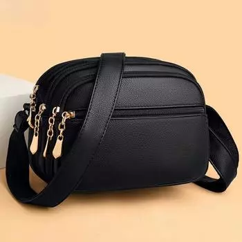 Женская сумка, женская брендовая качественная сумка из искусственной кожи через плечо, дизайнерская новая простая сумка-мессенджер с несколькими карманами, кошельки для мобильных телефонов 22cm8cm17cm