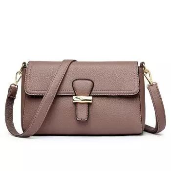 Женская сумка Женская маленькая квадратная сумка Большая вместительная сумка-мессенджер через плечо с диагональю чёрный