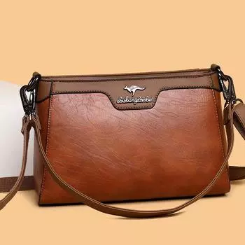 Женская сумка Женская сумка через плечо Контрастный цвет Ретро женская сумка-сэтчел