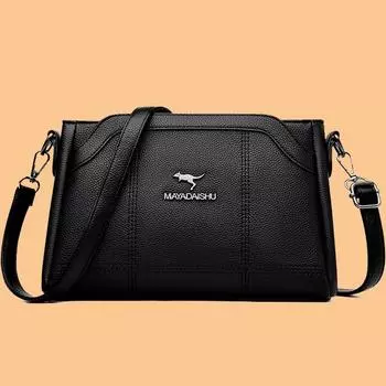 Женская сумка Женская сумка через плечо на одно плечо Простая повседневная сумка для мам среднего возраста Маленькая квадратная сумка чёрный