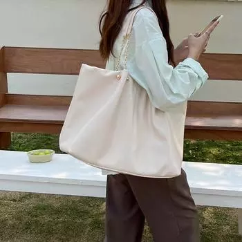 Женская сумка Женская сумка через плечо Niche Design High Sense из мягкой кожи с цепочкой для поездок на работу Летняя сумка хаки