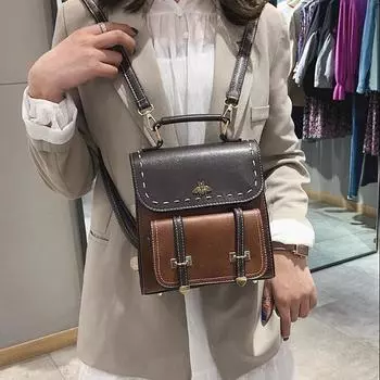 Женская сумка, женская сумка, рюкзак, новый хит цвета, мини-многофункциональный женский маленький рюкзак, модная универсальная сумка на плечо One Size зелёный