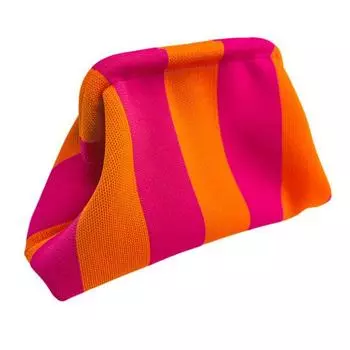 Женская сумочка цветная вязаная большая емкость большой рот Stoarge косметичка мобильный телефон ключи пляжный летний клатч леди фиолетовый