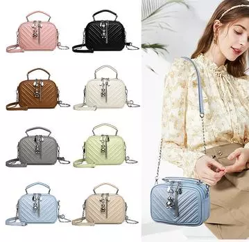 Женская сумочка, маленькая сумка, мягкая кожаная сумка через плечо белый