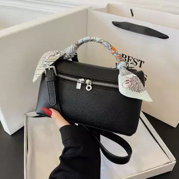 Женская сумочка Модная Простая Универсальная Сумка на Одно Плечо коричневый