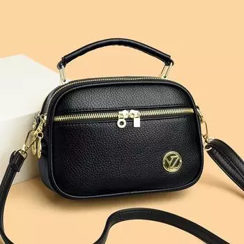 Женская сумочка Модная сумка на одно плечо и элегантная сумка через плечо чёрный